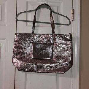 Dark Silver Bath and Body Works Large Tote Bag